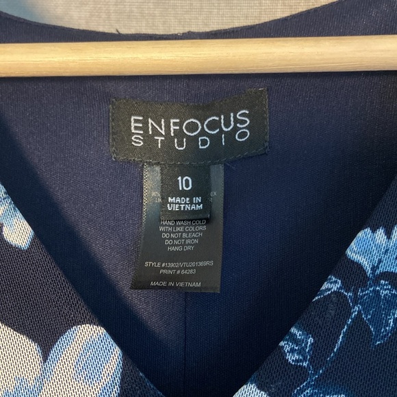 Enfocus Studio Dress Floral Print Dress Size 10 - Picture 5 of 6